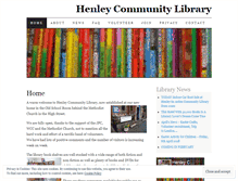 Tablet Screenshot of henleycommunitylibrary.org